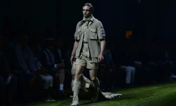 Défilé Moncler lors de la semaine de la mode à Milan, le 19 juin 2016 