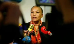 Christiane Taubira, le 21 janvier 2016 à Paris