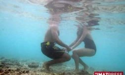 Photos sous-marine dans le lagon