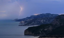Orage sur le parc national des Calanques, le 14 juin 2023