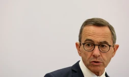 Le ministre de l'Intérieur et président de LR Bruno Retailleau le 25 juin 2025, à Paris