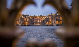 Vue sur le Château de Versailles près de Paris, le 23 décembre 2016