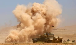 Combats aux abords de Tal Afar, l'un des derniers fiefs de l'EI en Irak, le 20 août 2017