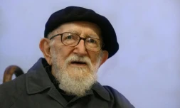 L'abbé Pierre, le 16 septembre 2002 à Saint-Omer 