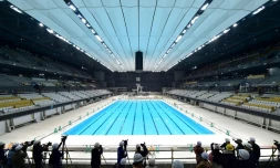 Le centre aquatique des JO de Tokyo, le 21 novembre 2019