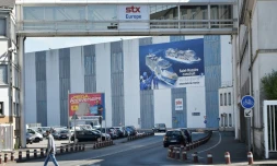 Les chantiers navals STX France, le 19 avril 2017 à Saint-Nazaire