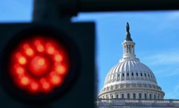 Le dôme du Capitole de Washington, siège du Congrès américain, le 3 cotobre 2025