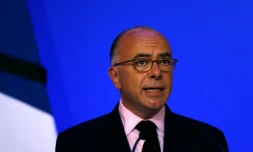 Le ministre de l'Intérieur Bernard Cazeneuve lors d'une allocution le 16 juillet 2016 à l'HÎtel de Beauvau à Paris