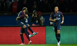 Le PSG vainqueur du Bayern en phase de poule avec notamment des buts de Neymar et de Kylian Mbappé, le 27 septembre 2017 au Parc des Princes
