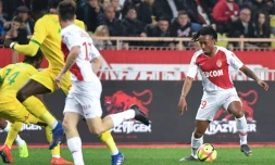 Le milieu de terrain de Monaco Gelson Martins buteur lors de la victoire 1-0 à domicile face à Nantes le 16 février 2019