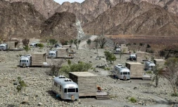 Des installations de "glamping", le 15 février 2019 à Hatta, à Dubaï