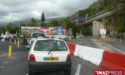 La circulation a été relativement fluide aux abords de Saint-Paul (Photo Imaz Press Réunion)