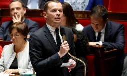 Le Secrétaire d'Etat à la Fonction publique Olivier Dussopt à l'Assemblée nationale le 30 avril 2018