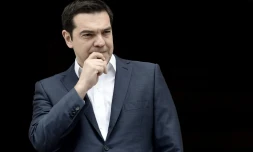 Le Premier ministre grec Alexis Tsipras à Athènes le 11 avril 2016