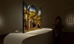 Une des oeuvres du primitif flamand Jérôme Bosch, vénéré en Espagne, qui l'a surnommé "El Bosco", au musée du Prado à Madrid, le 27 mai 2016