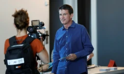 L'ex-Premier ministre Manuel Valls, le 18 juin 2017 à Evry en région parisienne