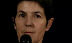 La romancière Christine Angot, le 17 novembre 2013 à Paris