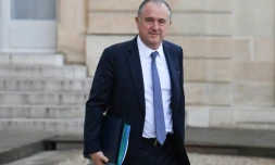 Le ministre français de l'Agriculture Didier Guillaume à l'Elysée, le 12 février 2020