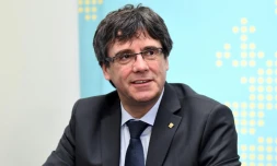 Le président catalan destitué Carles Puigdemont, à Bruxelles, le 24 janvier 2018