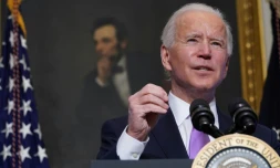 Le président américain Joe Biden
Ă la Maison Blanche, le 26 janvier 2021 Ă Washington