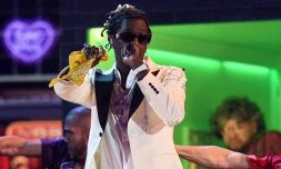Le rappeur Young Thug sur scène durant la 61e cérémonie des Grammy Awards, le 10 février 2019 à Los Angeles