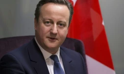 Le Premier ministre britannique David Cameron lors d'un sommet européen, le 19 février 2016 à Bruxelles