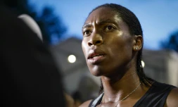 La Sud-Africaine Caster Semenya après sa victoire dans le 2000 m de la réunion de Montreuil, le 11 juin 2019 