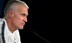 Didier Deschamps en conférence de presse le 24 mars 2019 au Stade de France à Saint-Denis
