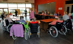 Dans un Ehpad à Lens le 4 décembre 2013