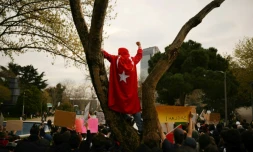Rassemblement de soutien à Ekrem Imamoglu, le 25 mars 2025 à Istanbul