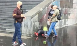 Arrestation du suspect de l'attaque contre les anciens locaux de Charlie Hebdo, le 25 septembre 2020 à Paris