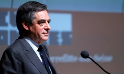 François Fillon, le 27 janvier 2017 à Pierrefitte-sur-Seine près de Paris