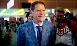 Le président du Comité olympique russe (ROC) Alexandre Joukov, à l'aéroport de Moscou, le 28 juillet 2016