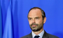 Le Premier ministre Edouard Philippe à l'Hôtel Matigon à Paris, le 6 juin 2017