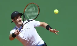Le Britannique Andy Murray face à l'Espagnol Albert Ramos en 8e de finale du Masters 1000 de Monte-Carlo, le 20 avril 2017