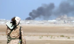 Un soldat des forces gouvernementales du Yémen, le 11 janvier 2017 à Dhubab