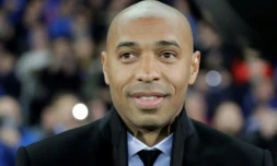 Thierry Henry, alors entraĂźneur de Monaco, avant un match de Ligue des champions contre Club Bruges, le 24 octobre 2018 Ă Bruges