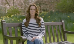 La princesse de Galles, Catherine, annonce son cancer dans un message vidéo enregistré à Windsor, prÚs de Londres, et diffusé le 22 mars 2024