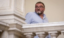 L'ancien anaesthetiste Frédéric Péchier à l'ouverture de son procès à Besançon, le 8 septembre 2025