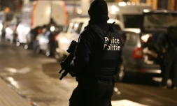 Opération de poice le 24 mars 2016 dans le quartier de Schaerbeek à Bruxelles