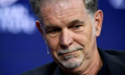 Le co-fondateur de Netflix Reed Hastings à la Milken Institute Global Conference le 18 octobre 2021