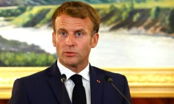 Emmanuel Macron à Erbil, en Irak, le 29 août 2021