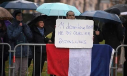 Cérémonie de commémoration de l'attentat du marché de Noël de Strasbourg le 11 décembre 2019