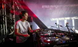 Le DJ et producteur japonais Ken Ishii, le 19 septembre 2016 Ă l'Ultra Music Festival de Tokyo