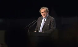 Le président de l'UEFA Michel Platini le 24 mars 2015 à Vienne