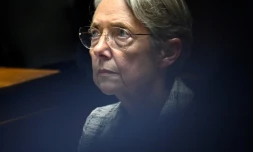 La PremiÚre ministre Elisabeth Borne le 17 octobre 2023 à l'Assemblée, à Paris