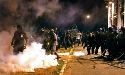 Affrontements entre manifestants et forces de l'ordre, le 26 octobre 2017 à Cayenne, en Guyane