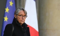 Elisabeth Borne quitte le palais de l'Elysée le 21 novembre 2018