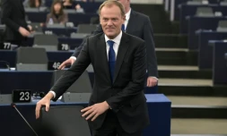 Le président de l'Union européenne Donald Tusk le 19 janvier 2016 à Strasbourg