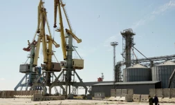 Port de Berdiansk, le 4 août 2022, en plein guerre contre la Russie